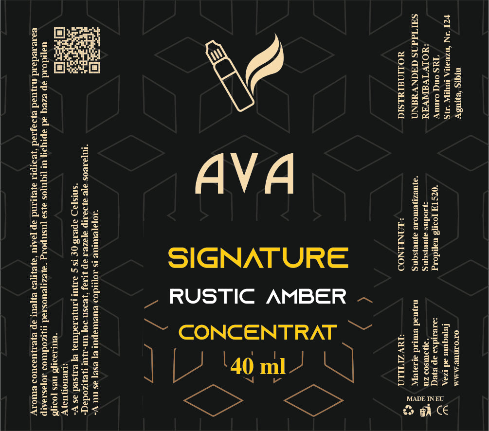 Aroma Concentrata - Rustic Amber, 10/40 ml - Anuro