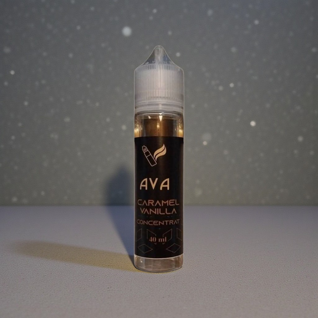 Aroma Caramel anilla imbina dulceata catifelata a caramelului cu finetea delicata a a vaniliei. Format practic de 40 ml.