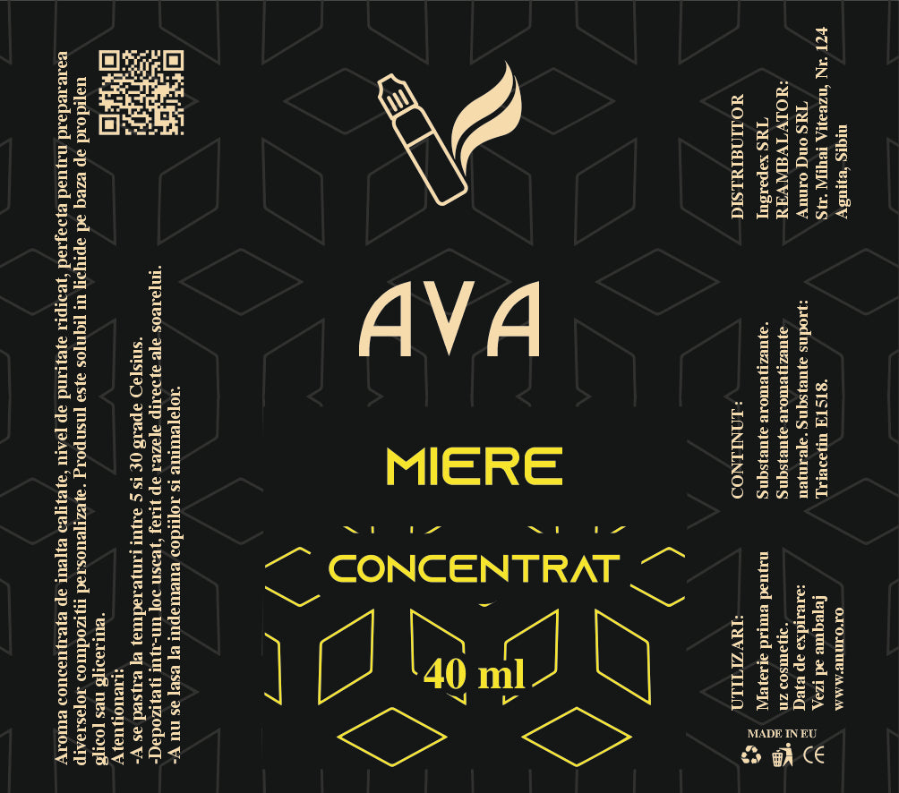 Aroma Concentrata - Miere, 10/40 ml - Anuro 