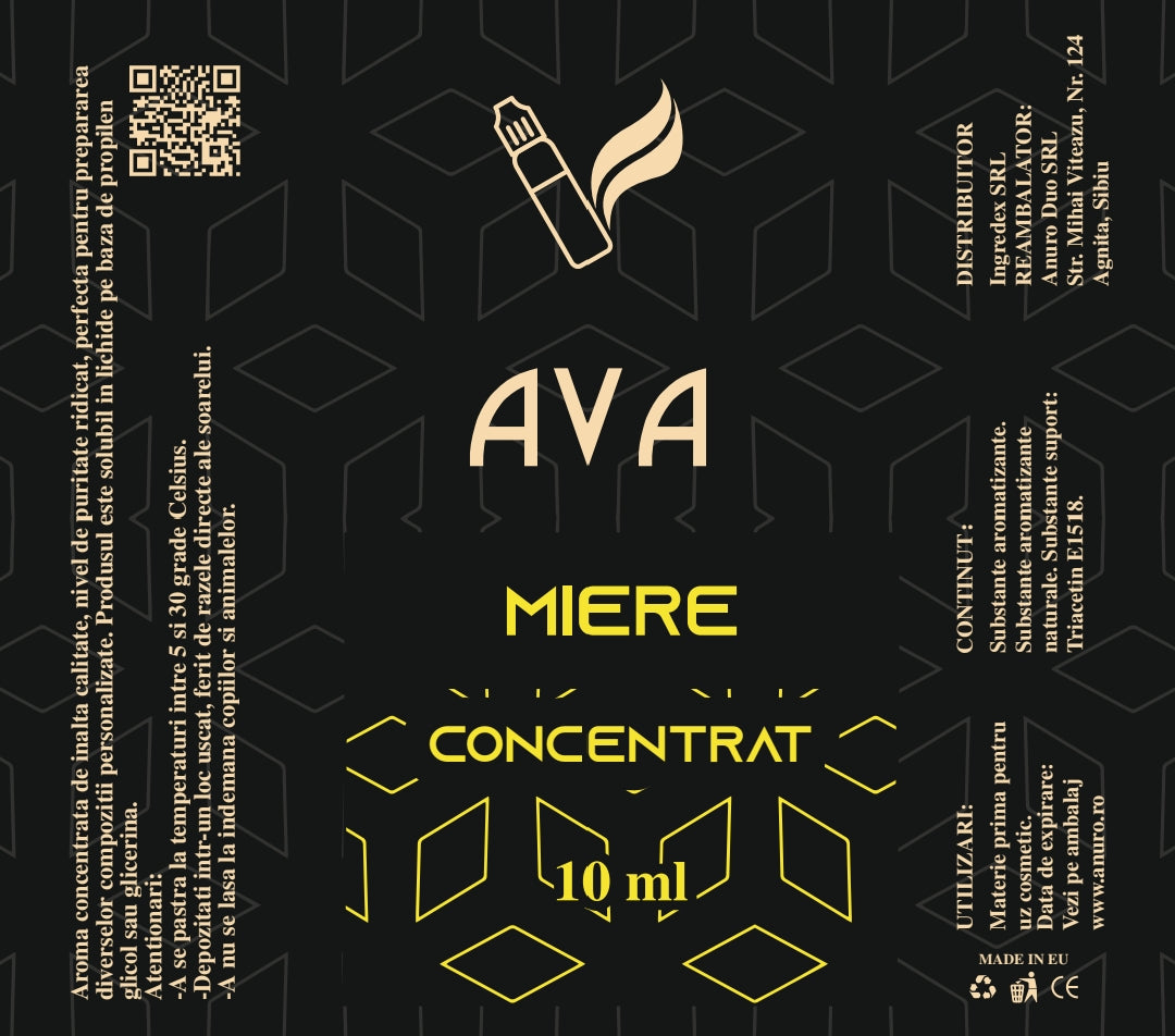 Aroma Concentrata - Miere, 10/40 ml - Anuro 
