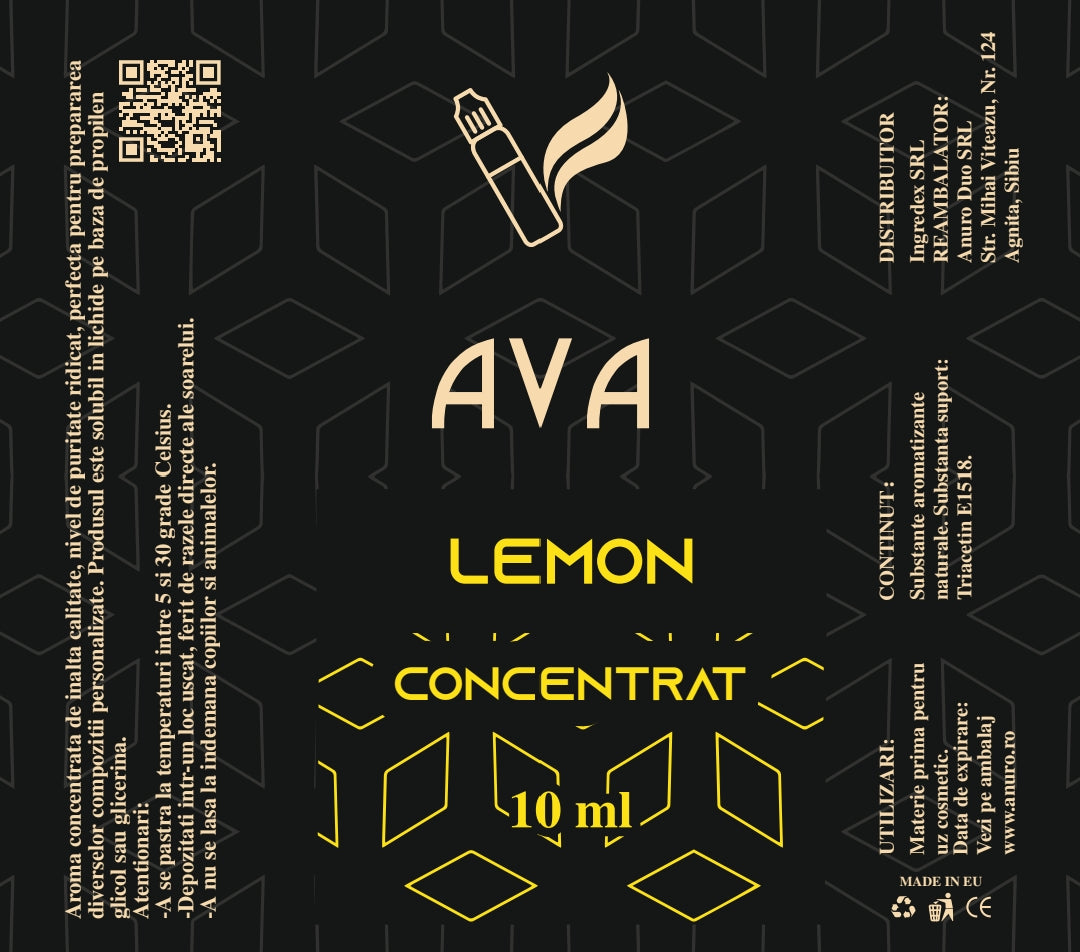 Lemon concentrat, profil vibrant și citric