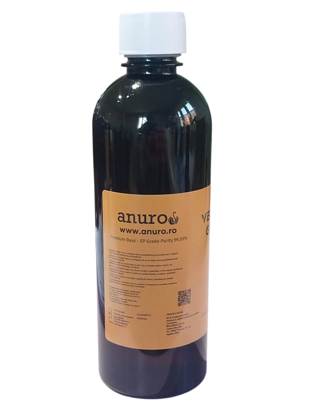 Cumpără glicerină vegetală Premium Base, EP Grade, puritate 99,50%. Ideală pentru produse cosmetice, e-liquide și preparate farmaceutice. Hidratare și calitate superioară.