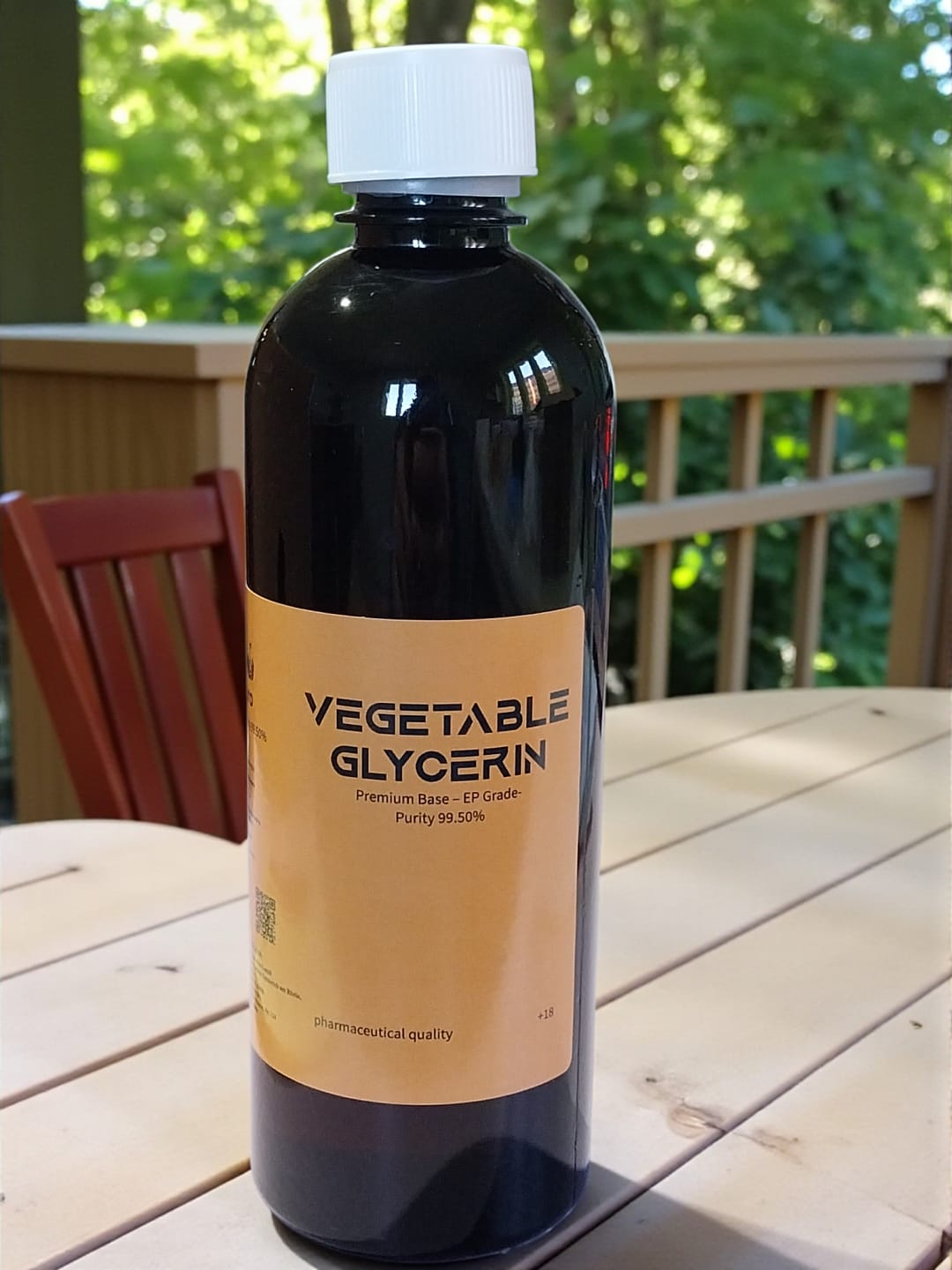 licerină vegetală Premium Base 500 ml, puritate 99,50%, standard EP, origine vegetală, fara miros cu certificat analiza inclus  necesar aplicatiile tale de top.