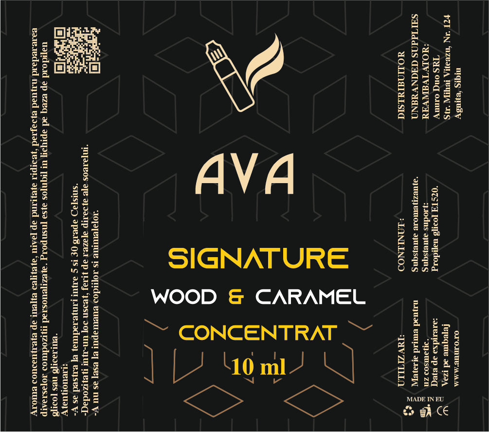 Aroma Concentrata - Lemn & Caramel, 10/40 ml - Anuro 