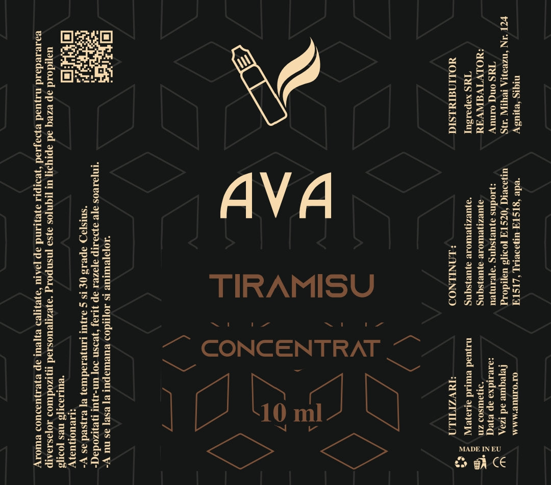 aroma tiramisu este esnta perfecta pentru cei care adora deserurile cremoase si sofisticate